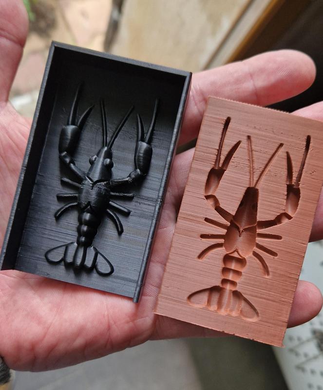 Crayfish negative mould 7 cm