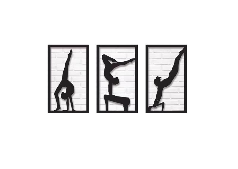 Minimalist Geometric Geometric Gymnasts Boys Painting