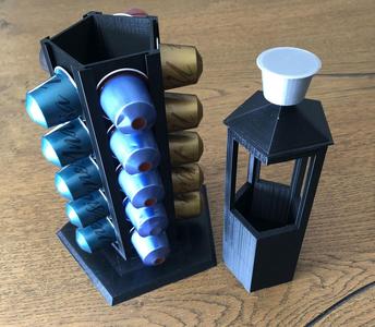 NESPRESSO CAPSULE HOLDER + SUGAR SACHET