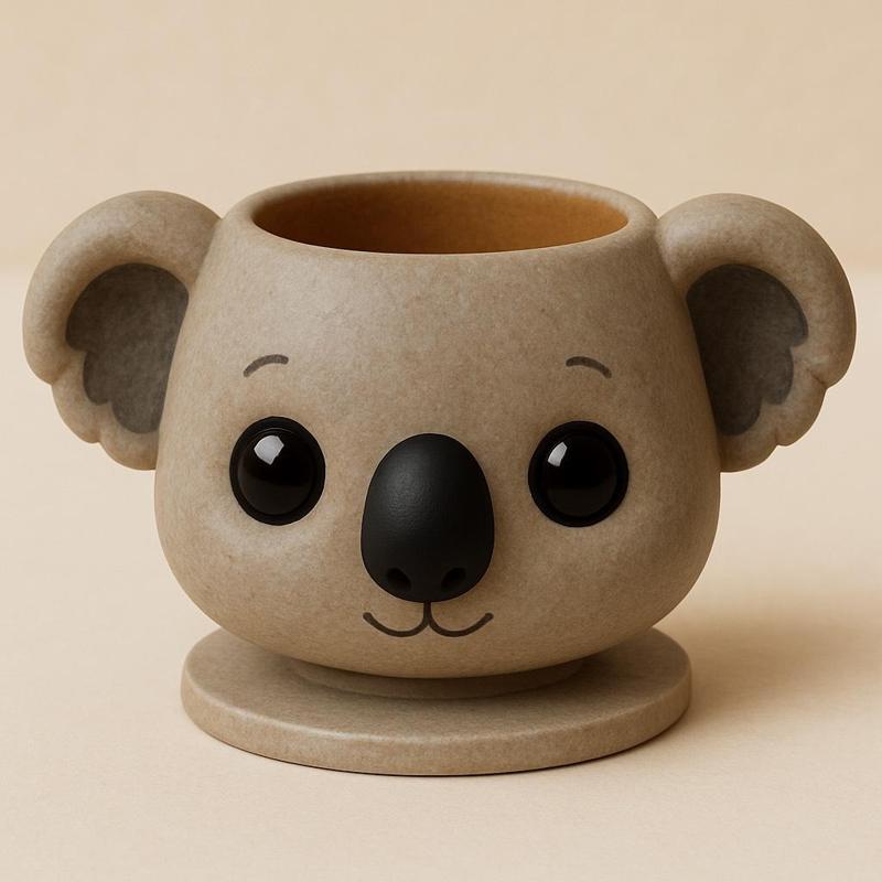 Koala, maceta, decoración, hogar, porta objetos, joyero, dulcero, recuerdos cumpleaños, fiesta,