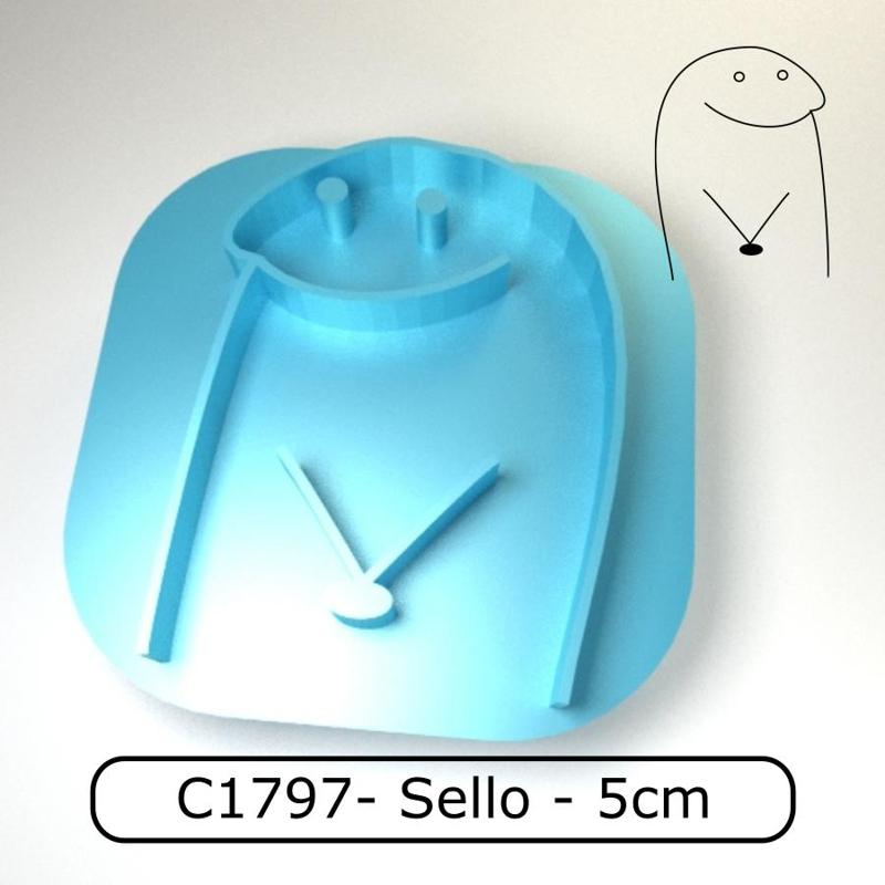 Cookie stamp / Cortante de galletitas sello - Shy Flork / Flork timido