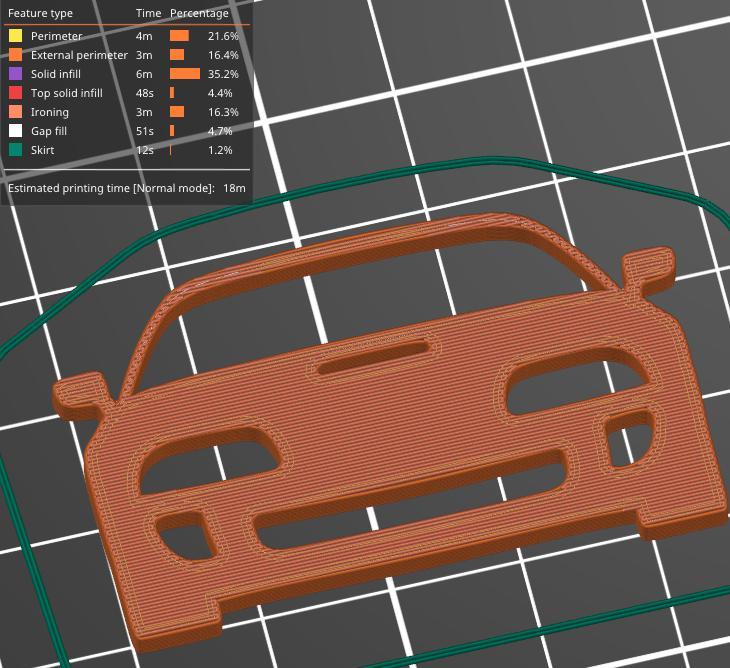 Toyota Supra MK4 key silhouette