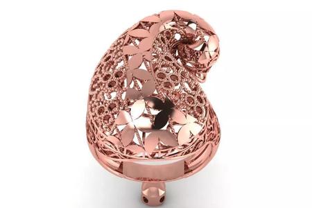 Vintage Filigree Ring STL OBJ FBX Renders Details