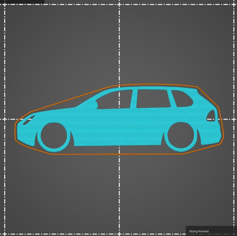 Porsche Cayenne S Turbo 1st gen key silhouette