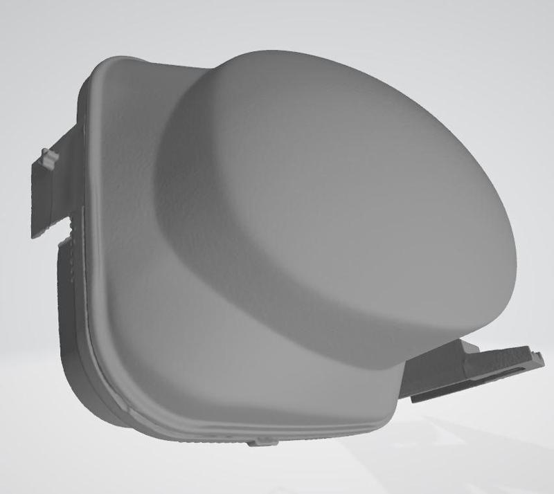 Fiat Multipla Front Light Glass 3D Scan