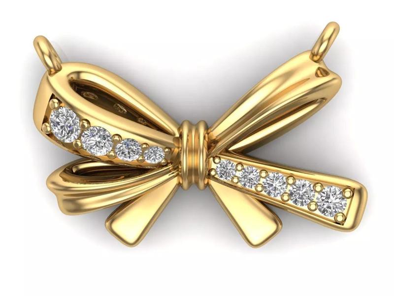 Bow knot pendant