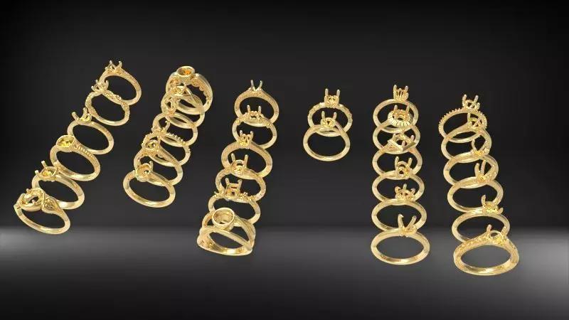 Various Modern Ladies designer wedding bands Dia Rings Jewelry