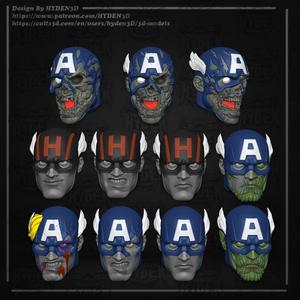captain america 1/12 heads