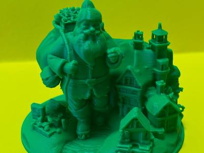 Christmas santa claus scenery