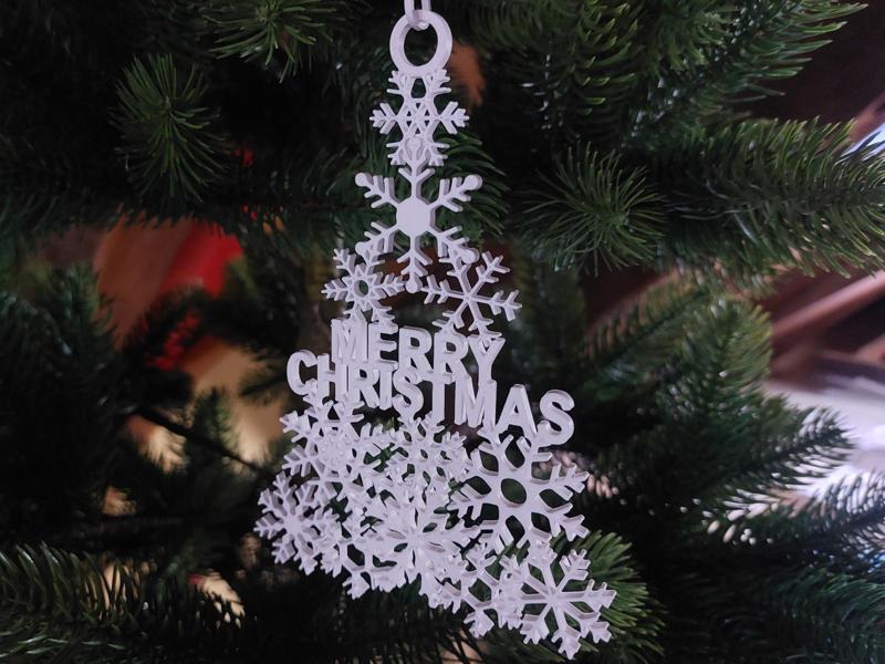 xmas Snowflake Christmas Tree
