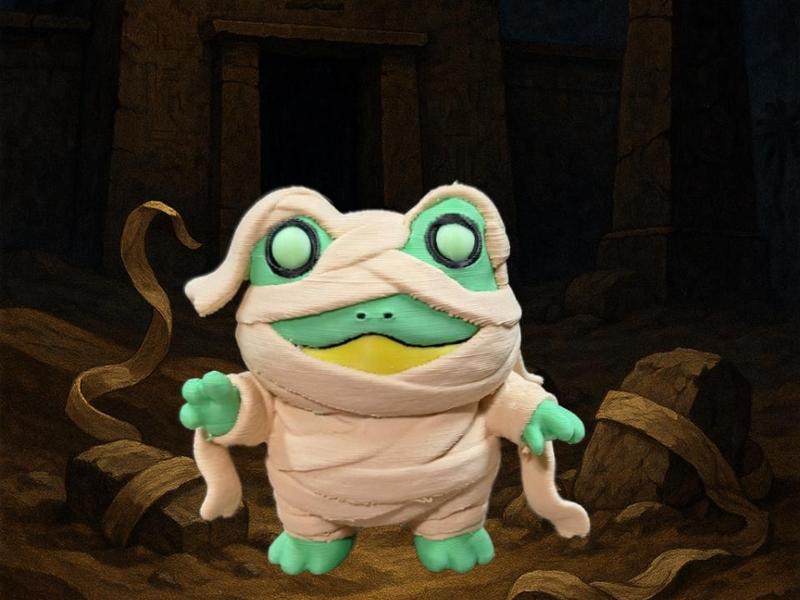 CROAK-HOTEP The Mummy Frog