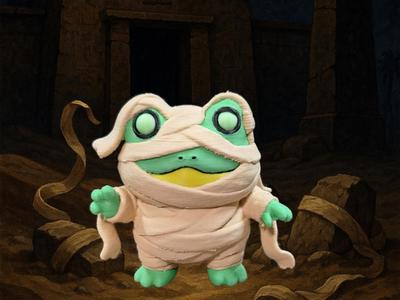 CROAK-HOTEP The Mummy Frog