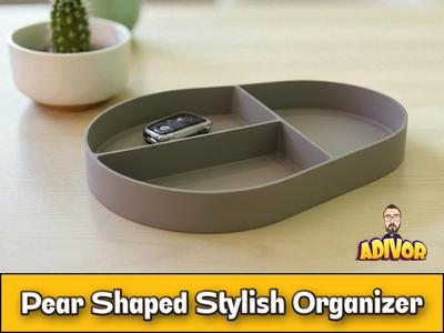 Pear Shaped Stylish Organizer – Desk Storage Tray