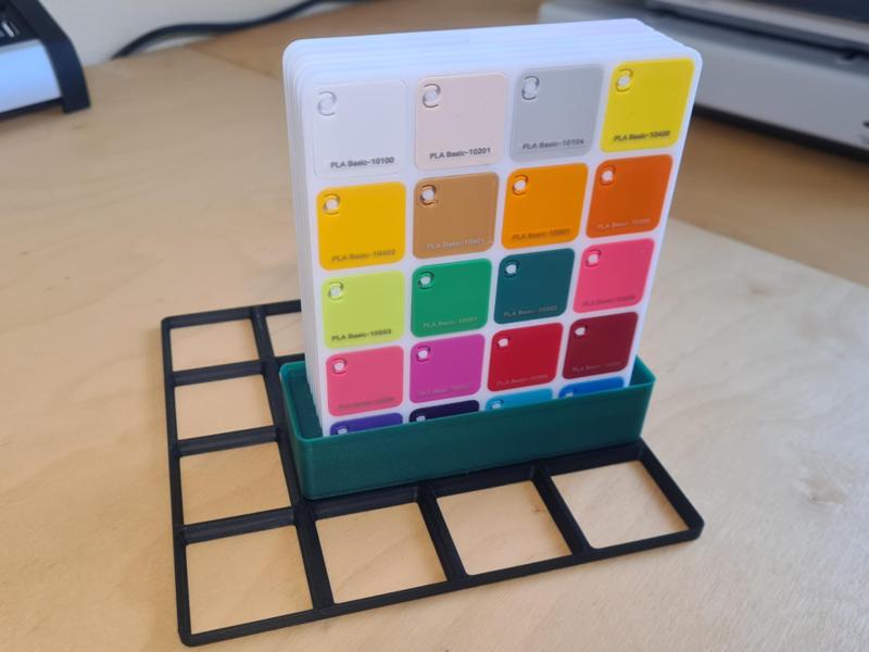 Gridfinity Bambu Swatch Board Holder