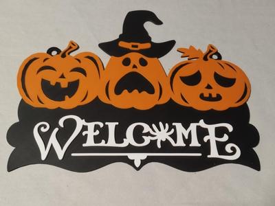 Welcome Schild Halloween 