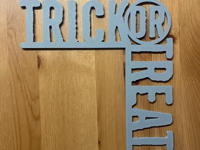 trick or treat door frame decoration 