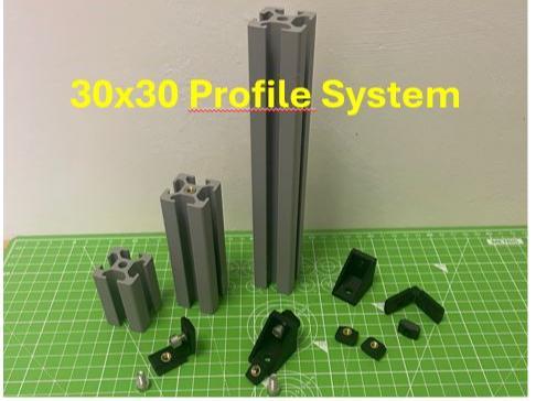 3030 Profile with Accessories Customizable Length