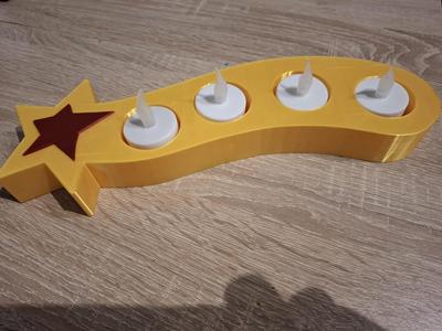 Shooting Star Tealight Holder – for 4 Tealights