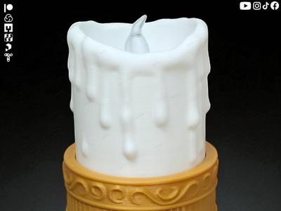 Halloween Candle ( No Support )