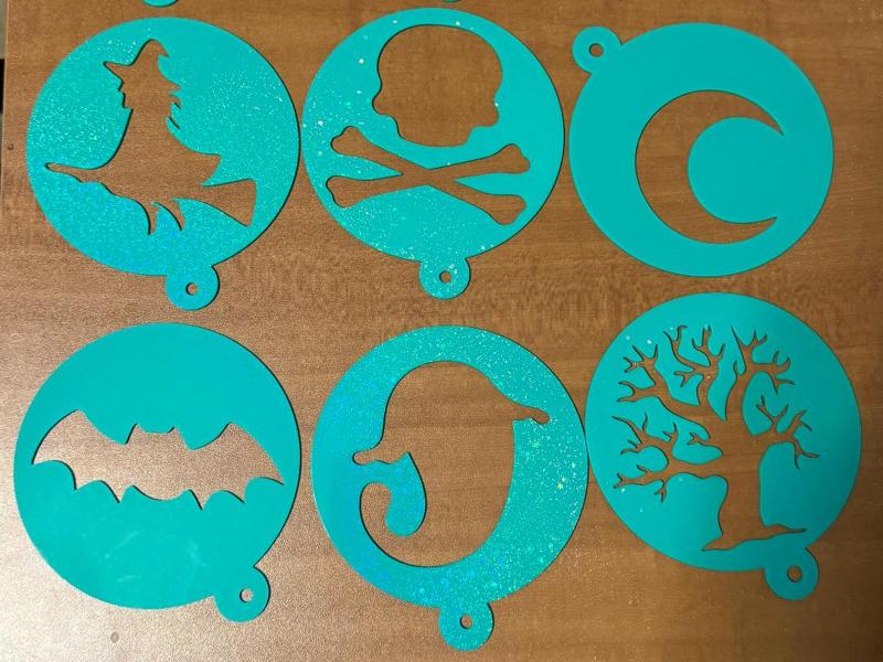 Halloween Coffee Stencils