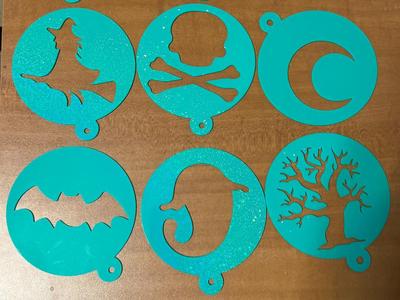 Halloween Coffee Stencils