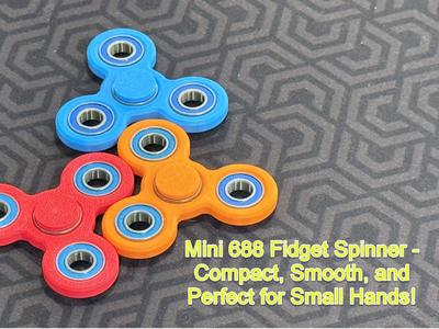 Mini 688 Fidget Spinner,  Perfect for Small Hands!