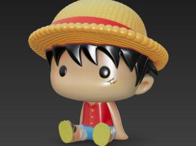 One Piece Chibi Luffy Monkey D. Rufy Anime Manga
