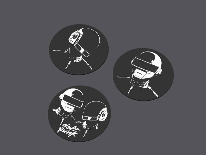 Daft Punk Coaster Set