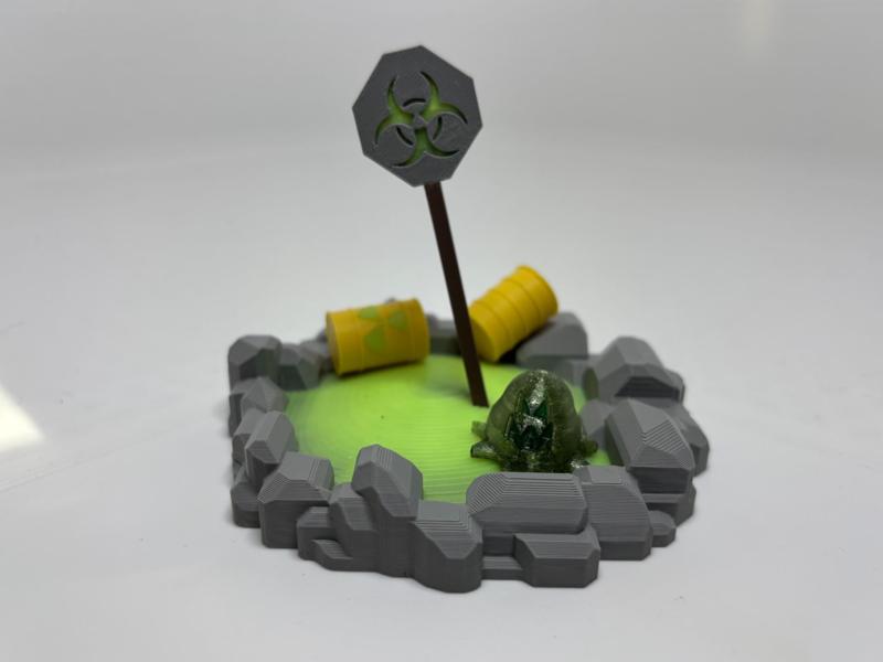 Toxic pit miniature scene