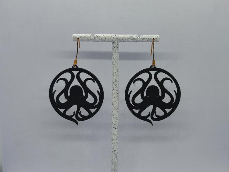 Midnight Tentacle Earrings