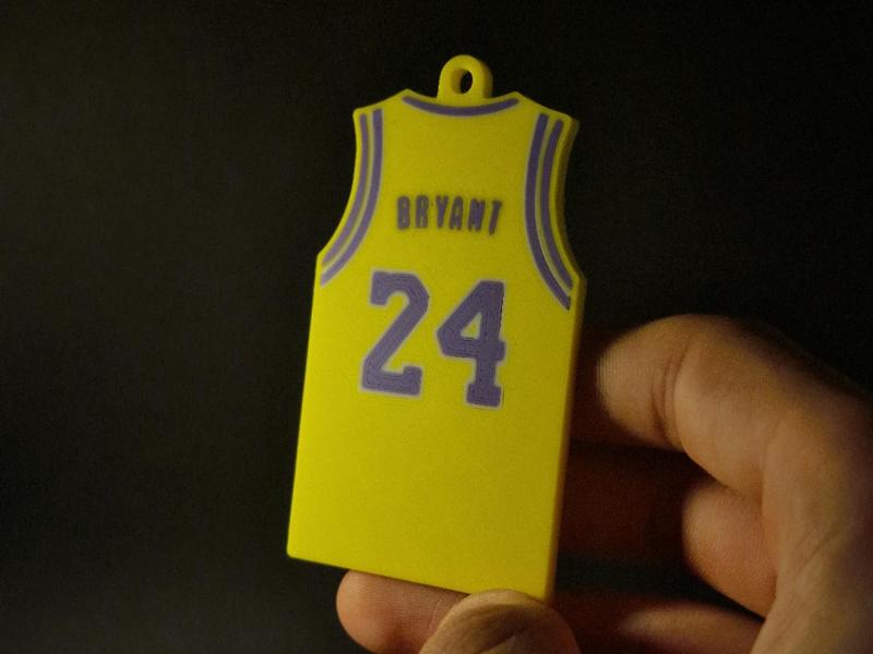 Kobe Bryant Jersey Keychain