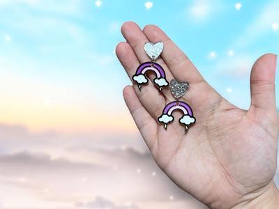 Rainbow Earring Retro Pop 90s