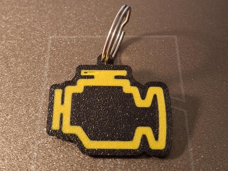 Check Engine Keychain