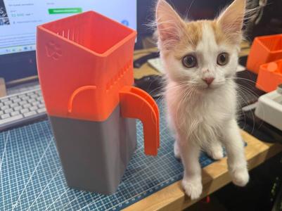Cat Litter Scoop Bin with Magnetic Lid