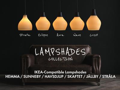IKEA Lampshades — HEMMA STRALA SUNNEBY HAVSDJUP