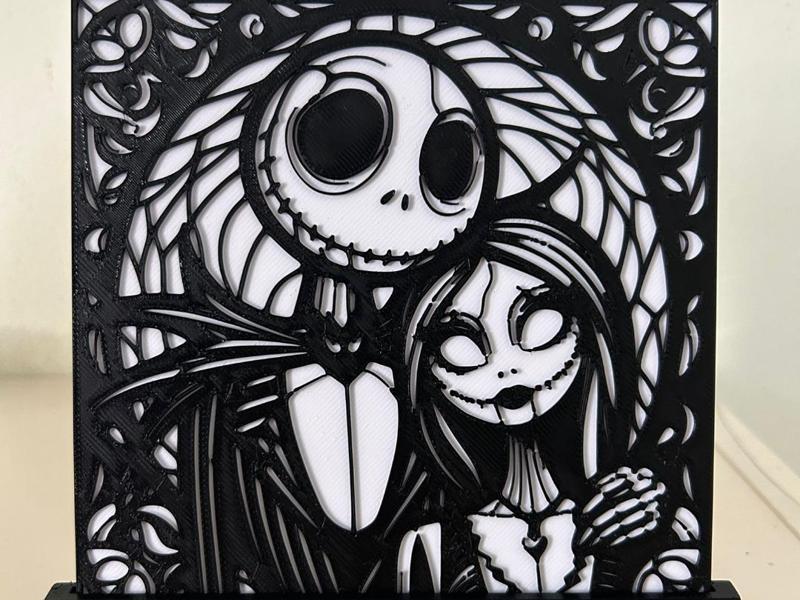 Nightmare Before Christmas Jack and Sally Portrait