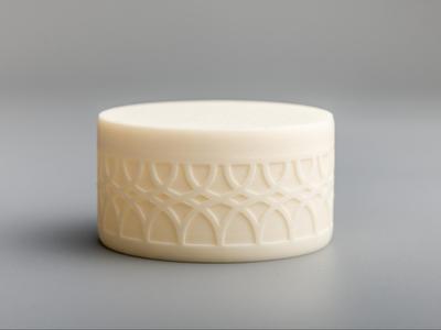 Round box with screw cap.