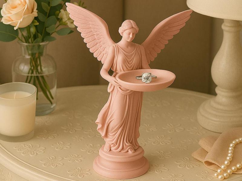 Angel Ring Holder Elegant Jewelry Stand