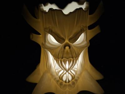 Haunted Tree Skull Tealight Holder