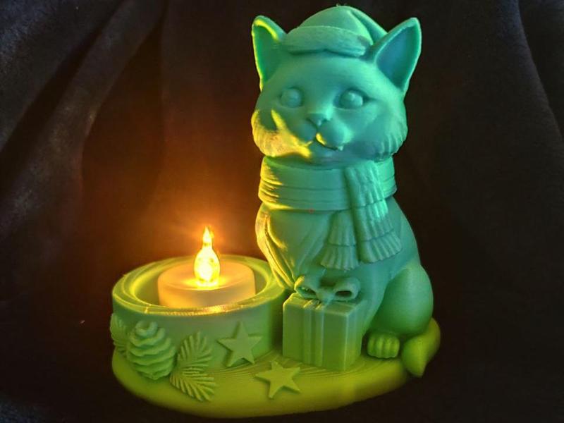 Burmese Cat Tealight Holder
