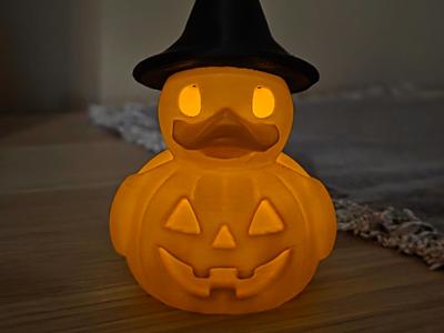 Pumpkin Tea Light duck