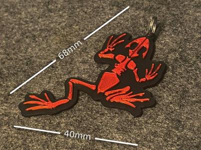 Frog Skeleton Keychain