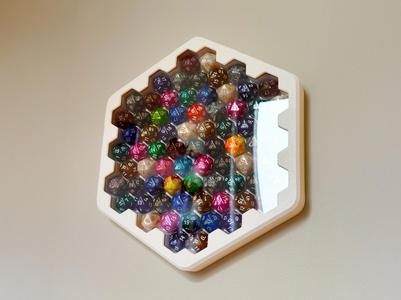 d20 Display Frame Box — 73 Dice version