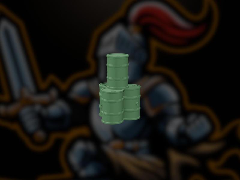 4 Stacked Barrels