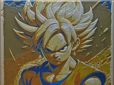 Hueforge Goku Dragon Ball Fan Art