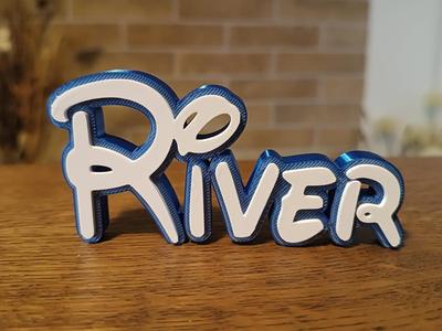 Disney Name Sign River 