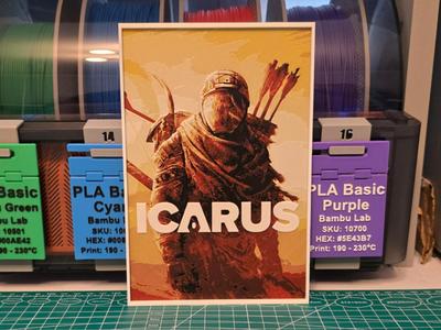 ICARUS Game Poster - Hueforge Art