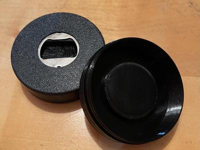 Snus Can with Bottle Opener including Lid
