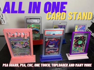 Pokemon Card Stand (PSA, Top Loader, One touch)
