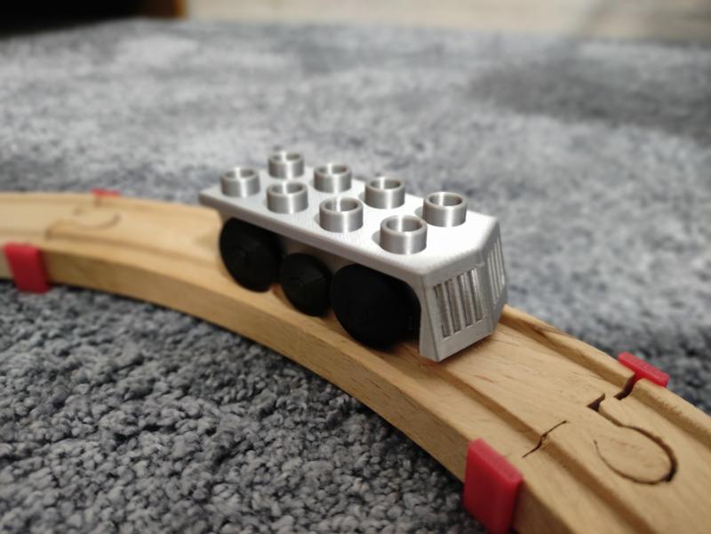 Duplo wood train base